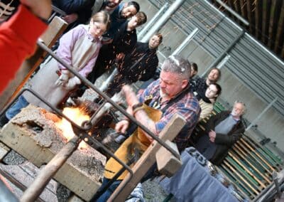 forge et animation lors des Journées de la Coutellerie à Gembloux