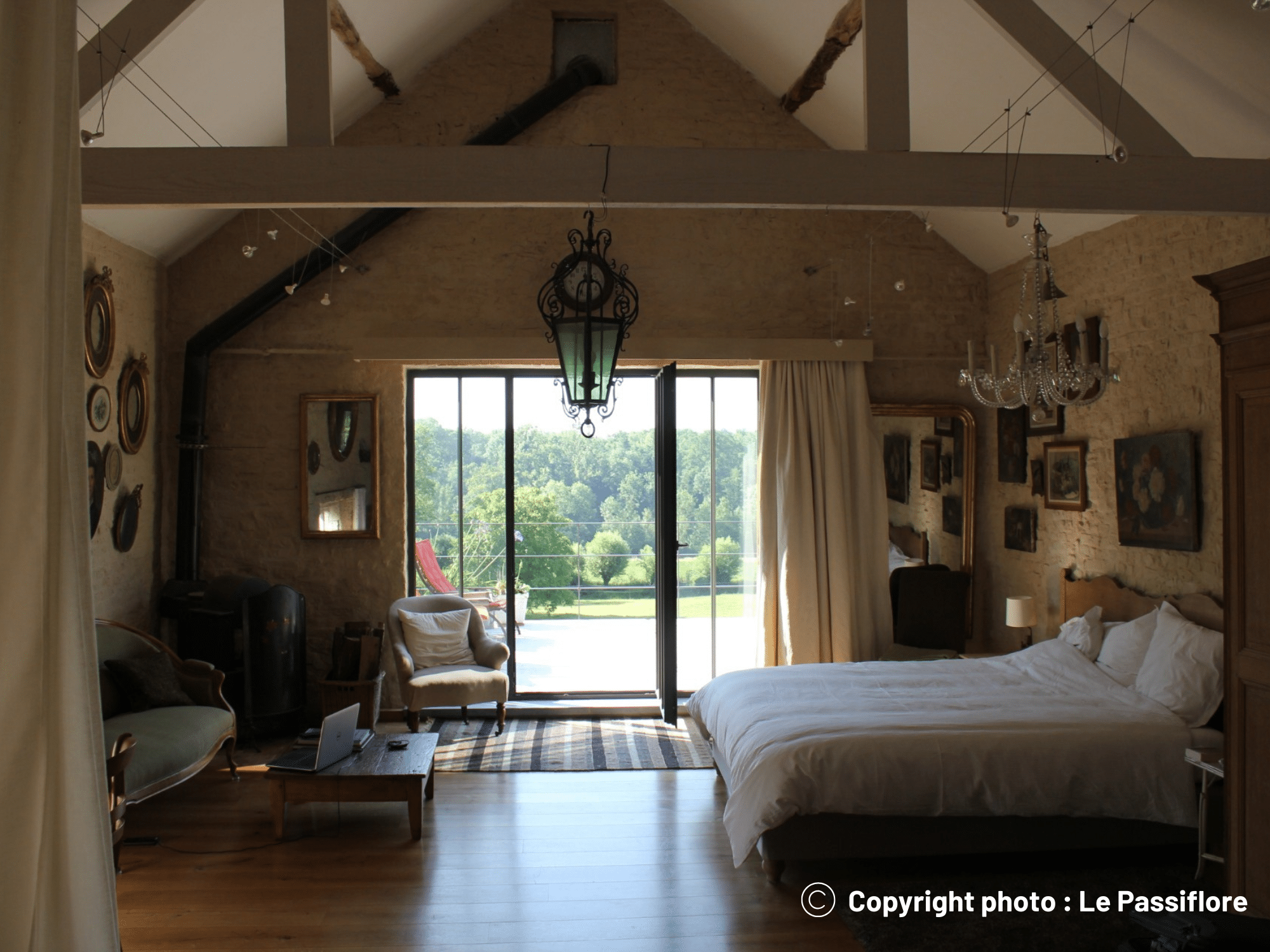 Chambre magnifique à Bossière avec vue et balcon