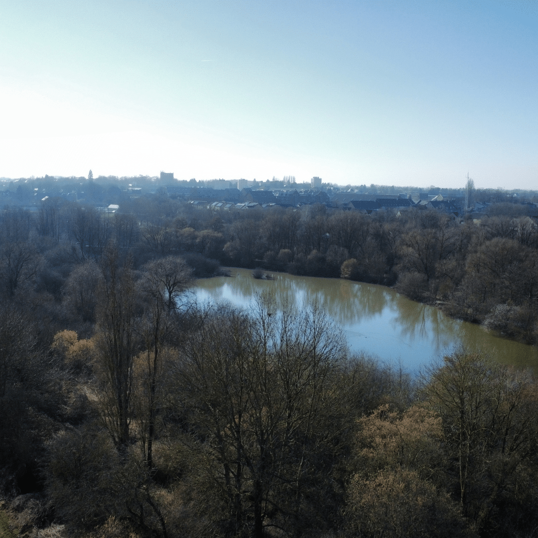 vue aérienne de l'Escaille